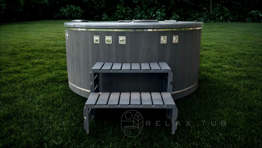 Сходи на металокаркасі для чану RK-ACC-STEPS фото